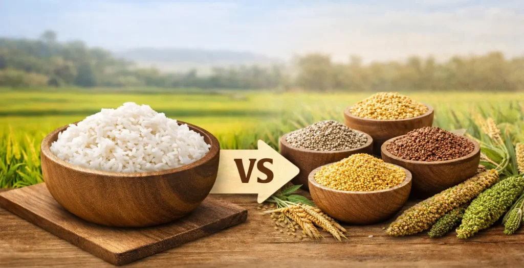 🌾 Why You Should Switch from Rice to Millets Today